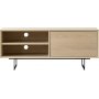 Vision TV-benk 120 cm - Hvitpigmentert eikefiner