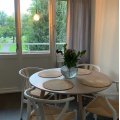 Kundebilde Sunda spisestol - Hvit / Flettet sete