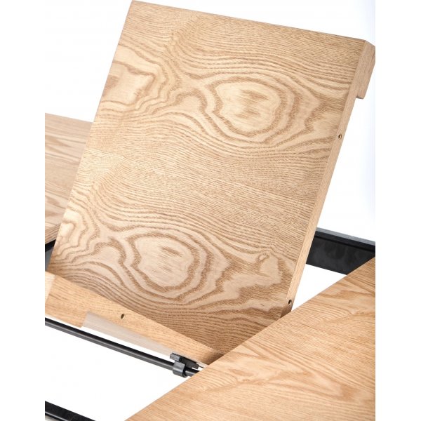 Blackhaven spisebord 90x160-200 cm - Eik/sort