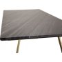 Spisebord Duffy 200 cm - Matt Messing / Marmor