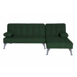 Grønn sovesofa med divan 198 cm Grønn sovesofa med divan 198 cm