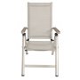 Positionsstol beige med armstd i ek-aintwood