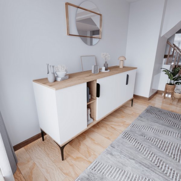 Tarz skjenk - Eik/hvit Tarz skjenk - Eik/hvit