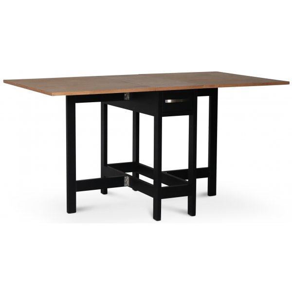 Fr klaffbord - Svart/eikefiner + Mbelftter