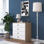 Mendy kommode B: 80 cm - Valntt/hvit
