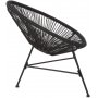 Cafgruppe Fiji bord + 2 stoler - Svart