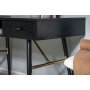 Ansmark skrivebord - Svart/messing