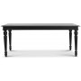 Paris spisegruppe 180 cm bord svart + 6 st svarte Gaston spisestoler