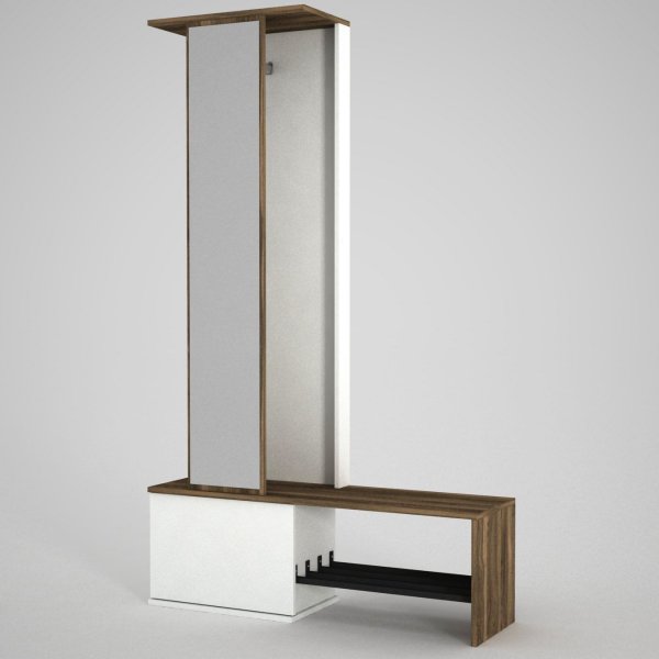 Ponte gangm�bel - Hvit/valn�tt