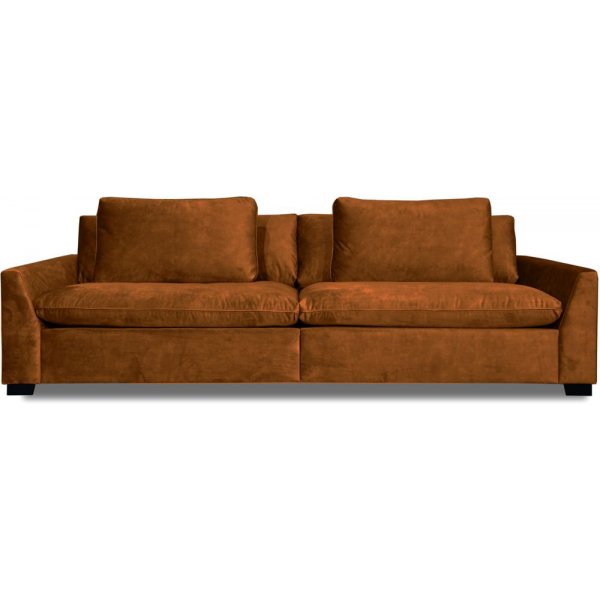 Gabby 4-seters sofa - Brun flyel