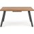 Gladwyn uttrekkbart spisebord med sommerfugl 160-220 x 90 cm - Valntt/svart