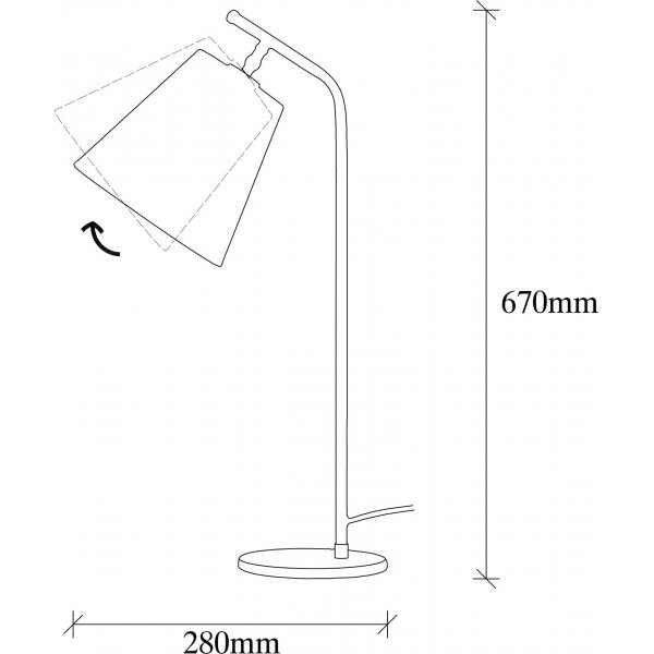 Salini bordlampe - Vintage Salini bordlampe - Vintage