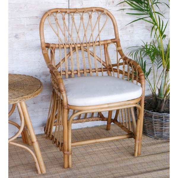 Adena karmstol i bambus - Natur Adena karmstol i bambus - Natur