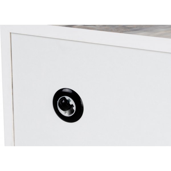 Prizma salongbord 90 x 90 cm - Hvit marmor Prizma salongbord 90 x 90 cm - Hvit marmor