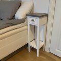 Kundebilde Nattbord Hugo Small - 70 cm (hvit med bertongtopp)
