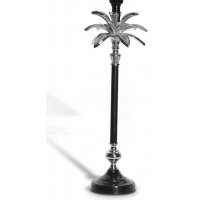 Palmblad Bordlampe 50cm - Sølv/Sort Palmblad Bordlampe 50cm - Sølv/Sort