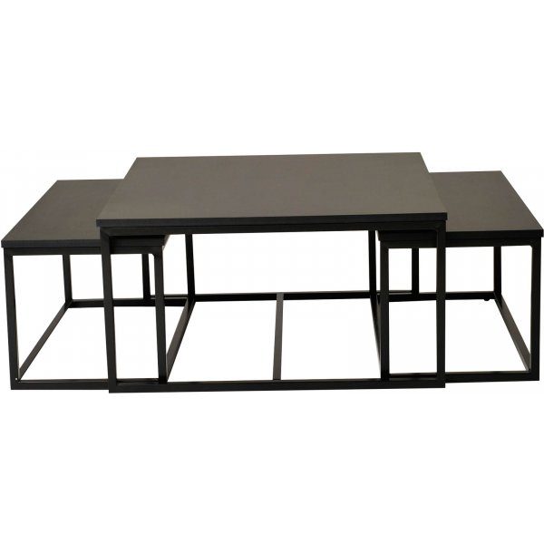 Raven salongbord 3-i-1 80x80 - Sort Raven salongbord 3-i-1 80x80 - Sort