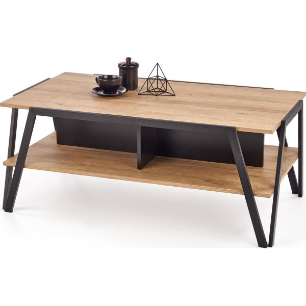 Pavia salongbord 113x 63 cm - Eik/sort Pavia salongbord 113x 63 cm - Eik/sort