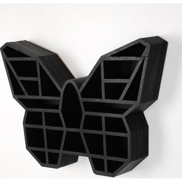 Kryptisk vegghylle 7 Sort Kryptisk vegghylle 7 Sort