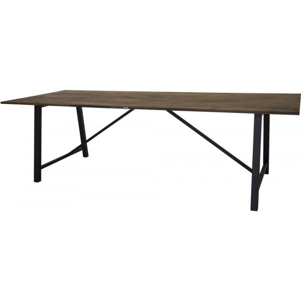 Spisebord Bohuslän 250 cm - Svart / Mørk Teak Spisebord Bohuslän 250 cm - Svart / Mørk Teak