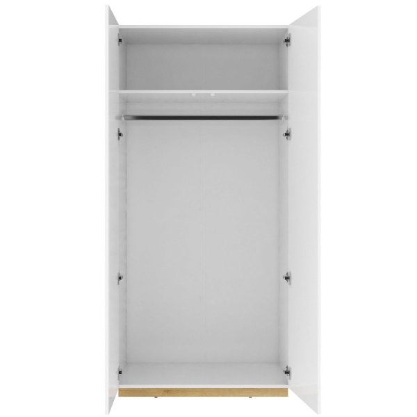 Dayna garderobe - Hvit/riviera eik Dayna garderobe - Hvit/riviera eik