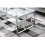re sofabord - Glass/krom