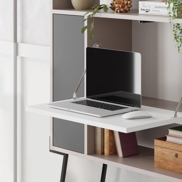 Tatti skap - Lys mokka/hvit/antrasitt