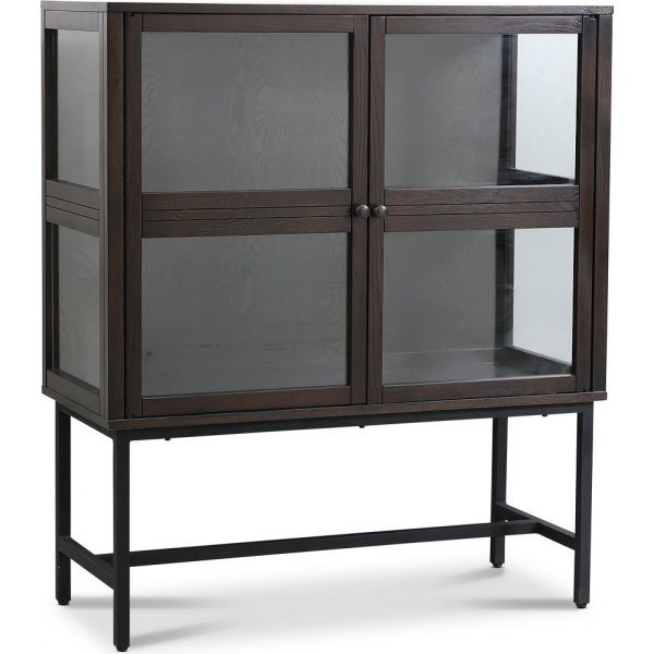Lamier vitrineskap highboard - Brunbeiset