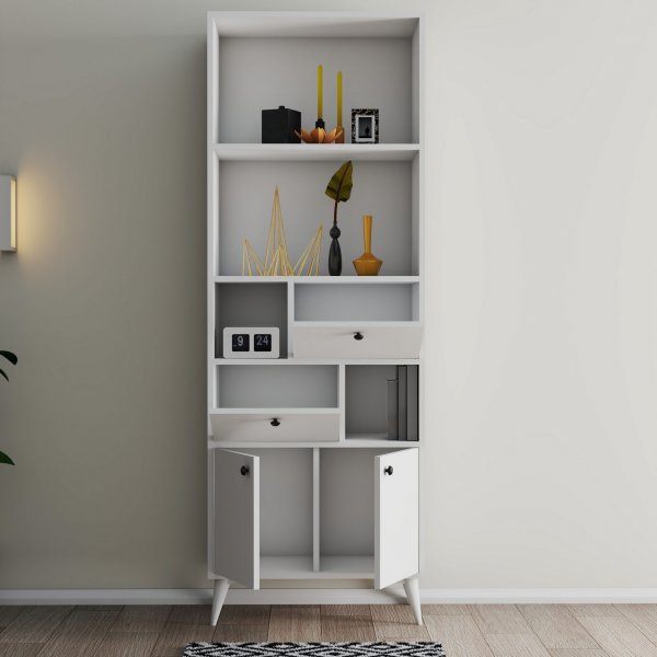 Ninova bokhylle - Hvit Ninova bokhylle - Hvit