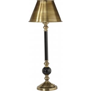 Abbey bordlampe - Messing/svart - 49 cm