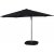 Leeds justerbar parasoll 300 cm - Sort