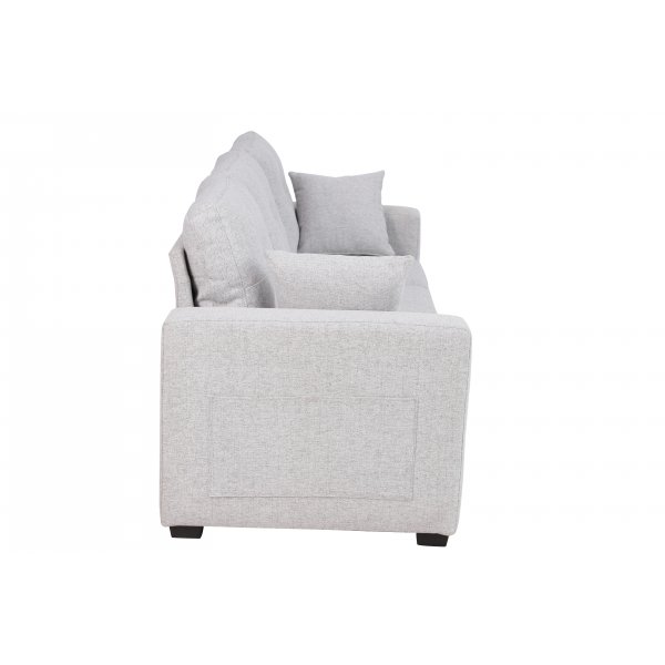 Davis sovesofa - lysegrått stoff | Med oppbevaring Davis sovesofa - lysegrått stoff | Med oppbevaring