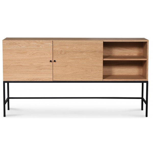 Stilo V.2 sideboard - Olje eik / Svart metall