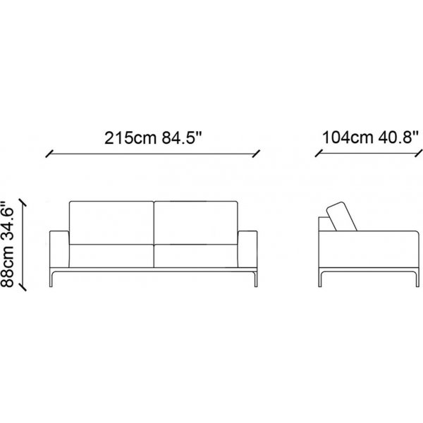 Secret 3-seters sofa - Grå Secret 3-seters sofa - Grå