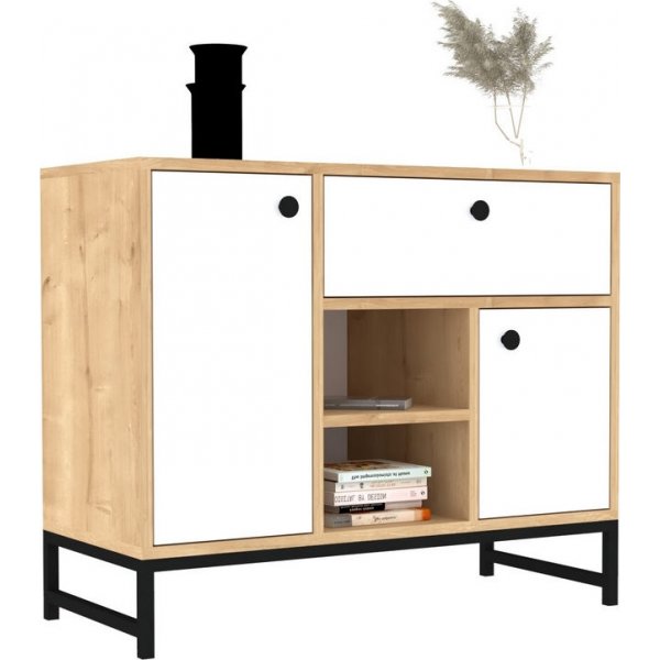 Inci skap - Hvit/svart Inci skap - Hvit/svart