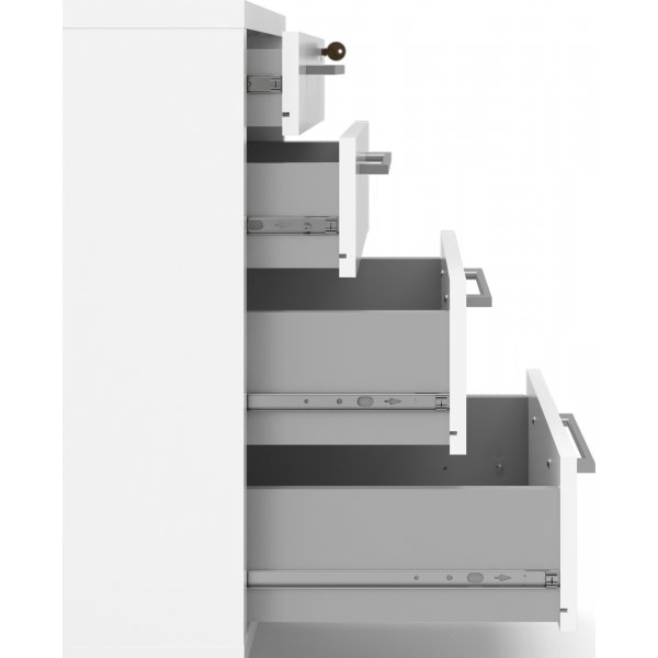 Prima skuffhjerte - Hvit