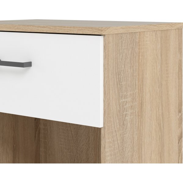 Space nattbord - Eik/hvit Space nattbord - Eik/hvit