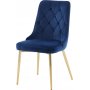 Alice Deluxe spisestol - Bl/messing