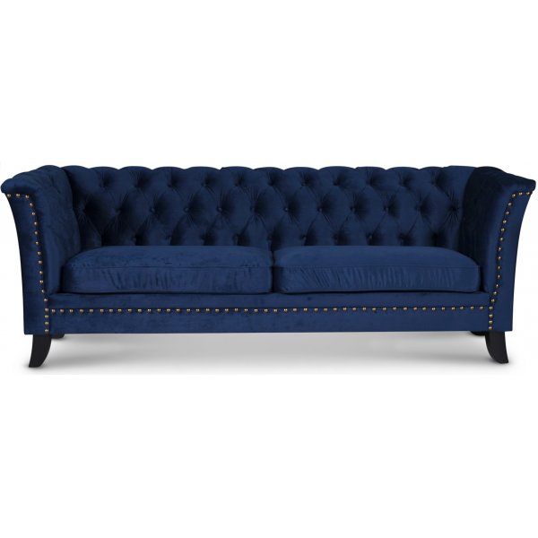 Chesterfield Liverpool 3-seter sofa - Bl flyel