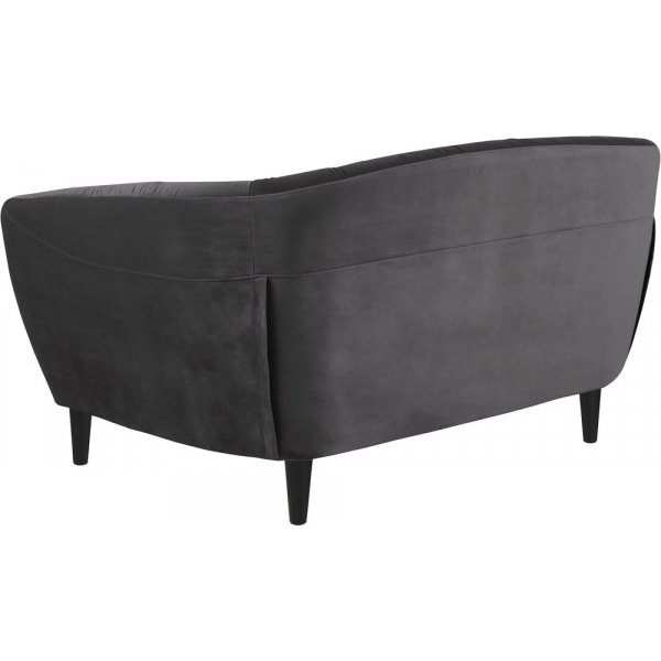 Felicia 2-seter sofa - Mørkegrå (Fløyel) Felicia 2-seter sofa - Mørkegrå (Fløyel)