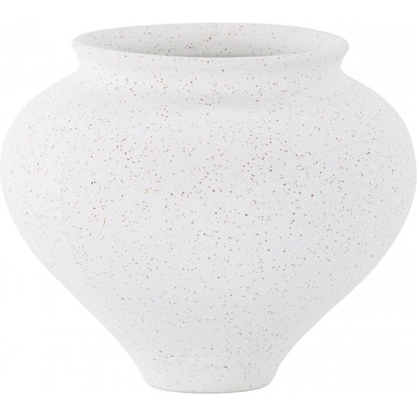 Rellis vase 18 x 18 cm - Sort/Hvit