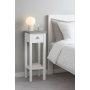 Nattbord Hugo Small - 70 cm (hvit med bertongtopp)