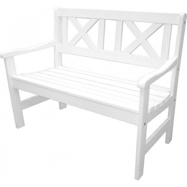 Europe hagebenk 2-seter - Hvit Europe hagebenk 2-seter - Hvit