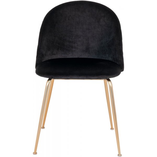 Spisestol i Genve - Svart/Messing