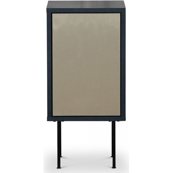 Volum nattbord - Gråblå / messing Volum nattbord - Gråblå / messing