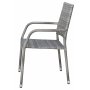 Utegruppe: 8 stoler og teakbord 210 x 90 cm