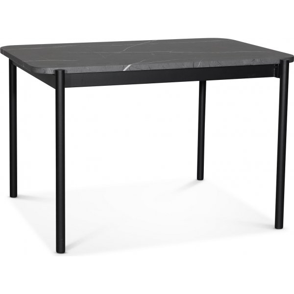 Wayne spisebord 120x80 cm - Gr marmorfolie
