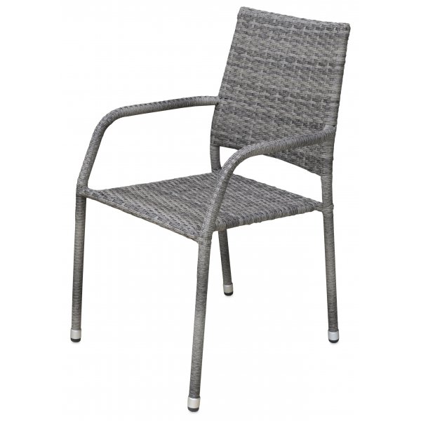 Ida stabelbar utestol i gr syntetisk rotting