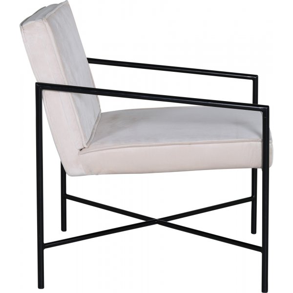 Tetra lenestol - Beige fløyel Tetra lenestol - Beige fløyel