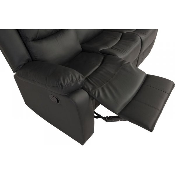 reclinersofa Rochelle - Svart PU